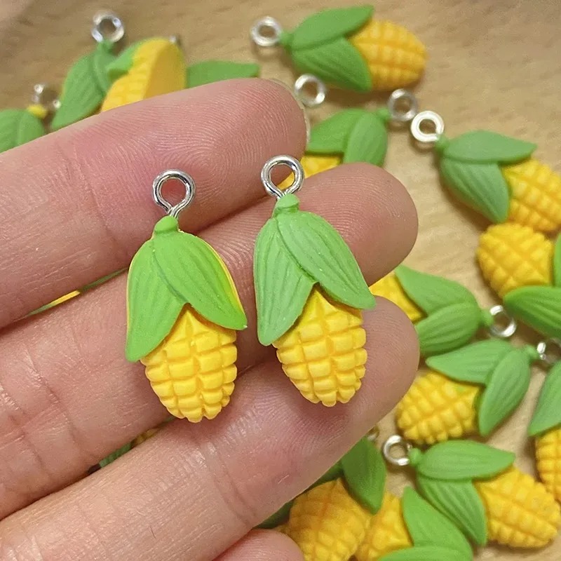 20個入り 面白いミニコーン野菜樹脂チャーム 人工食品ペンダ - Art Craft Resin のレビューと価格