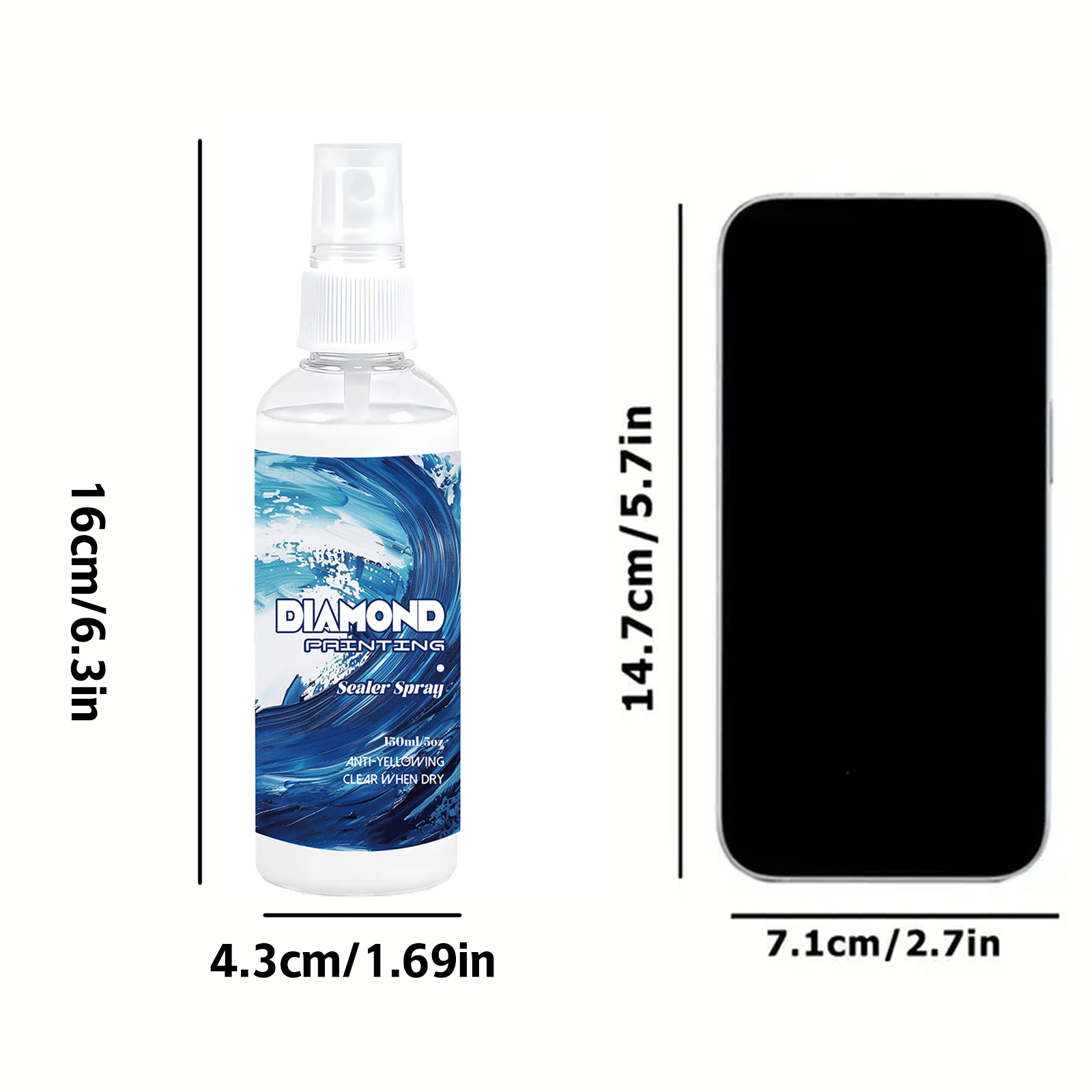 150ml ダイヤモンドペインティングシーラントスプレー ク - Art Craft Resin のレビューと価格