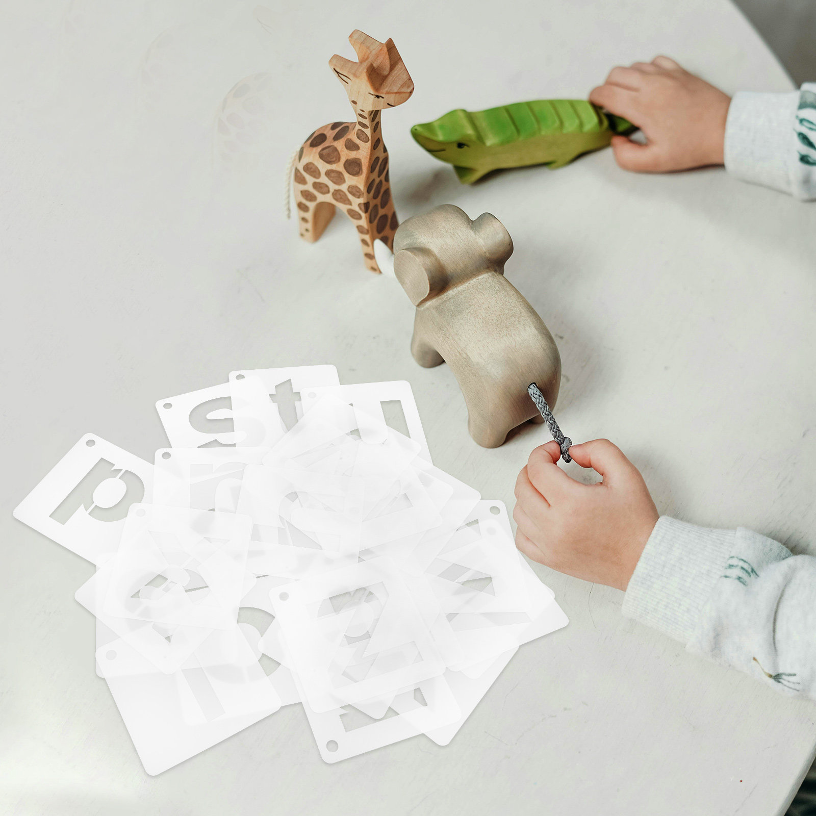 1セットの再利用可能なA-Zアルファベットステンシルテンプレ - Art Craft Letter A のレビューと価格