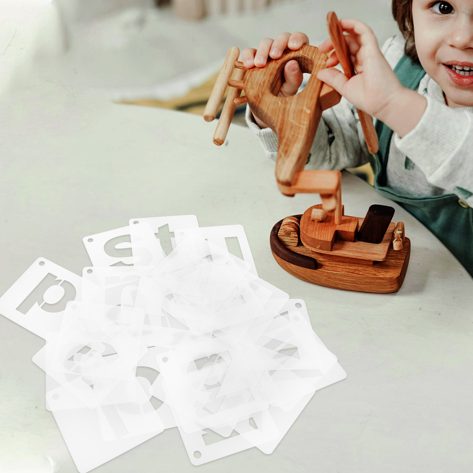 1セットの再利用可能なA-Zアルファベットステンシルテンプレ - Art Craft Letter A のレビューと価格