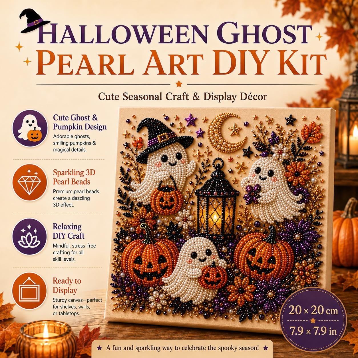 @ハロウィン ゴーストパールアートキット 大人用 DIYパー - Art Craft Resin のレビューと価格
