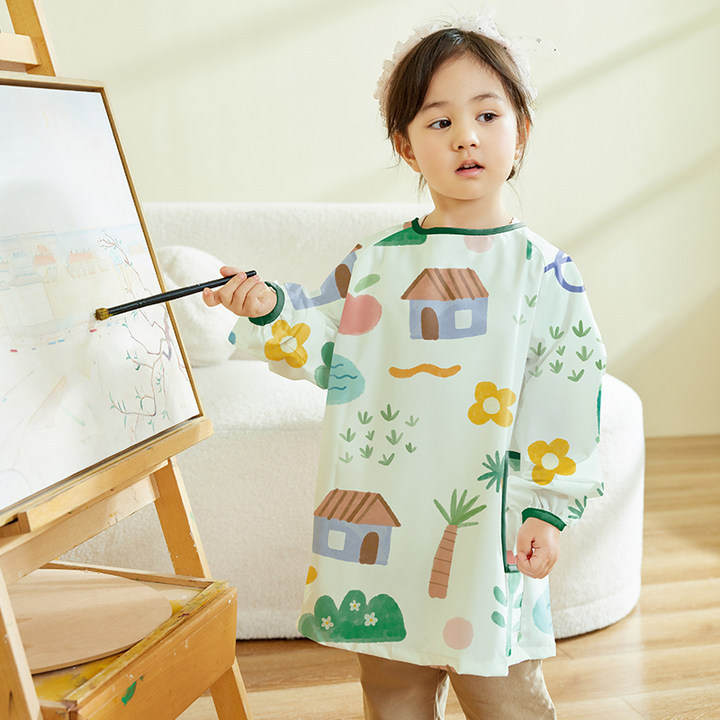 子供用防水アートカバーシャツ長袖ペイントエプロン幼稚園の美術 - Art Craft For Preschoolers のレビューと価格