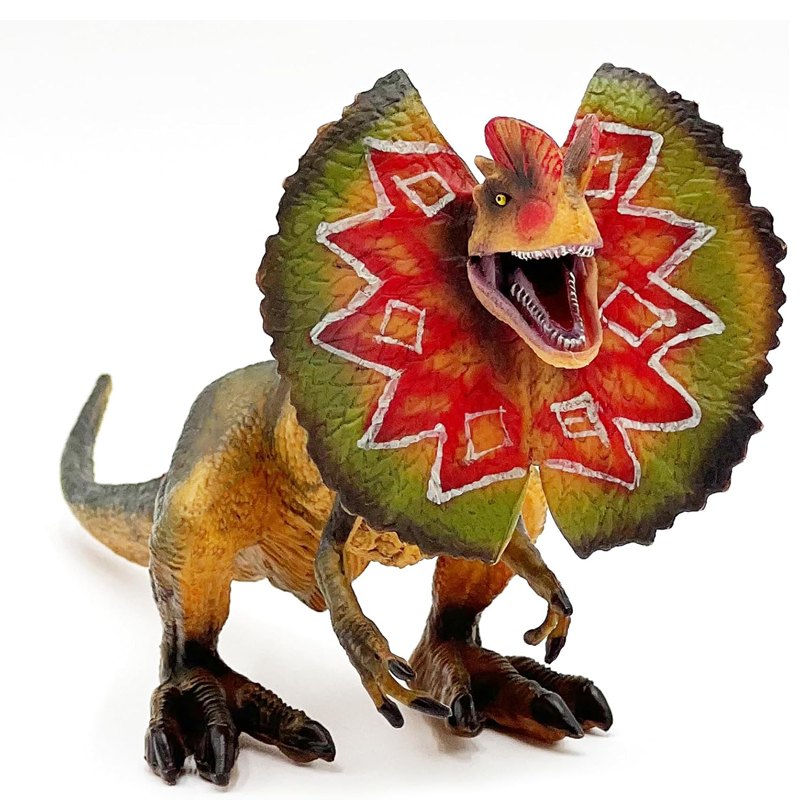 ディロフォサウルス-可動式の口を持つ恐竜のおもちゃ、プラスチ - Art Craft Dinosaur のレビューと価格