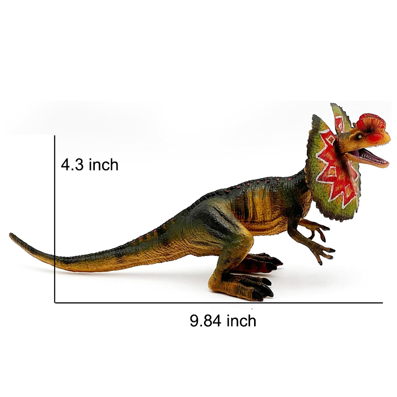 ディロフォサウルス-可動式の口を持つ恐竜のおもちゃ、プラスチ - Art Craft Dinosaur のレビューと価格