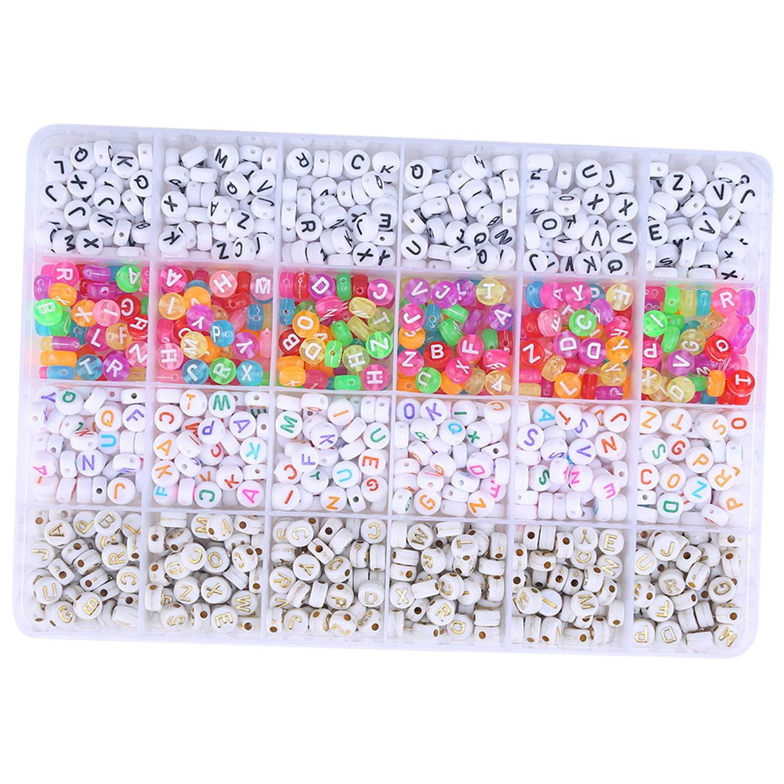 1200個のアルファベット文字ビーズセット スペーカービーズ - Art And Craft Letter Z のレビューと価格