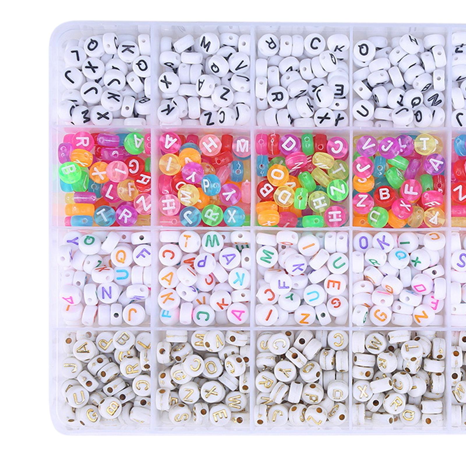 1200個のアルファベット文字ビーズセット スペーカービーズ - Art And Craft Letter Z のレビューと価格
