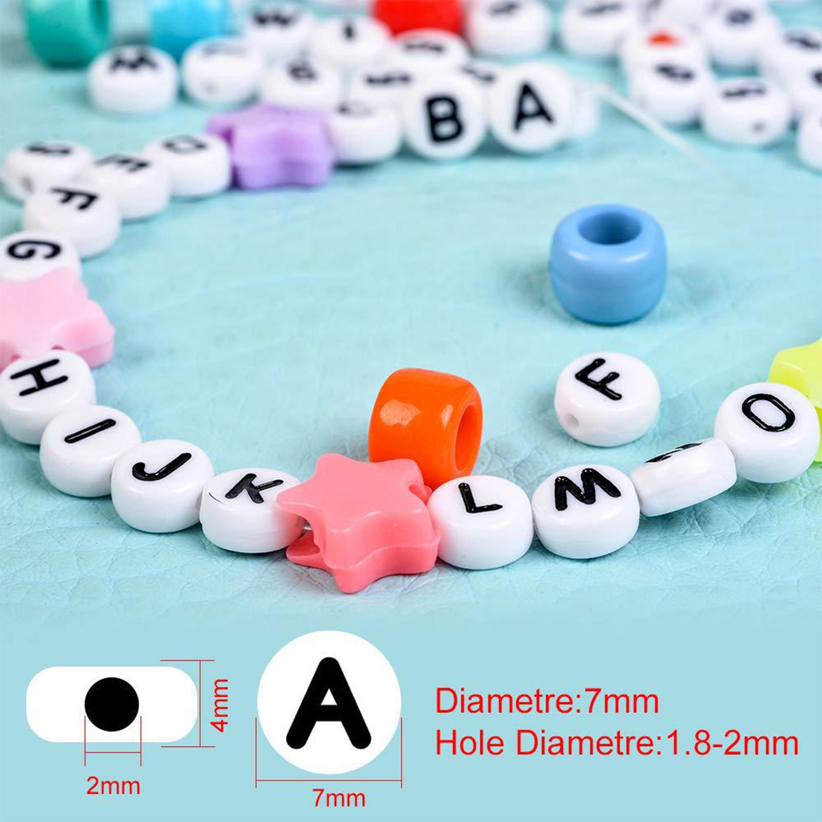 1200個のアルファベット文字ビーズセット スペーカービーズ - Art And Craft Letter Z のレビューと価格