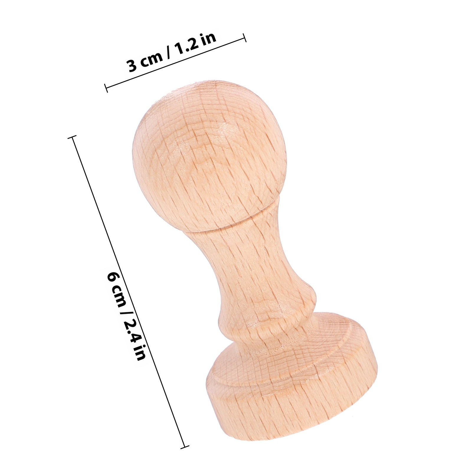 2個入り軽量木製スタンプセット、角が丸いブランクスタンパー、 - Art Craft Letter A のレビューと価格