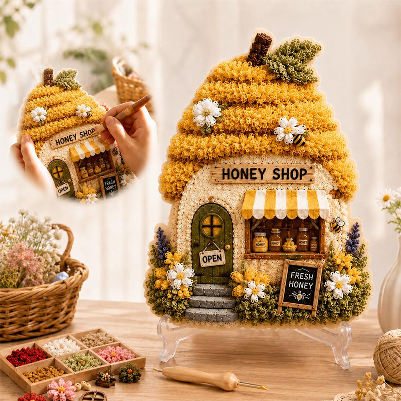 3Dマッシュルームハウス ポケアート DIYキット 布製パン - Art Craft & Architecture のレビューと価格