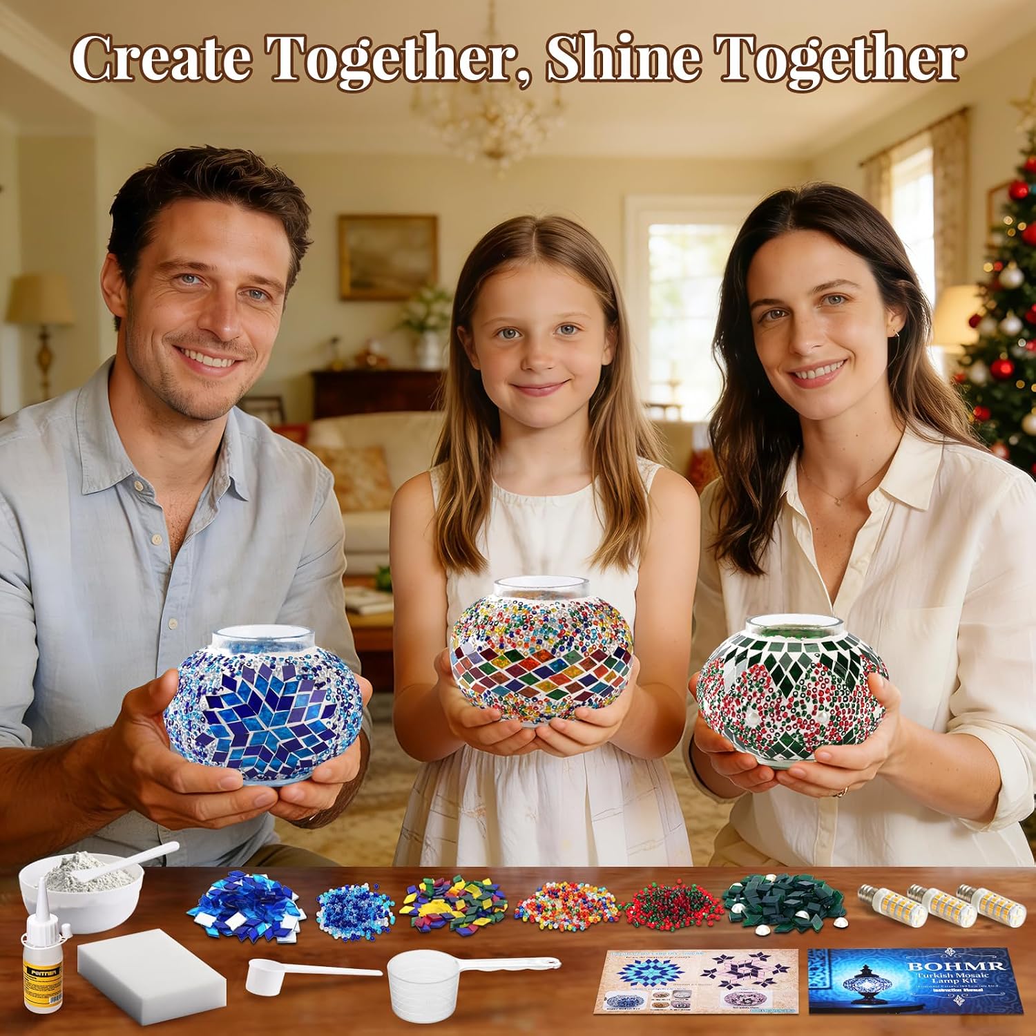 DIY 3グローブトルコモザイクランプキット、高さ23インチ - Art Craft & Architecture のレビューと価格