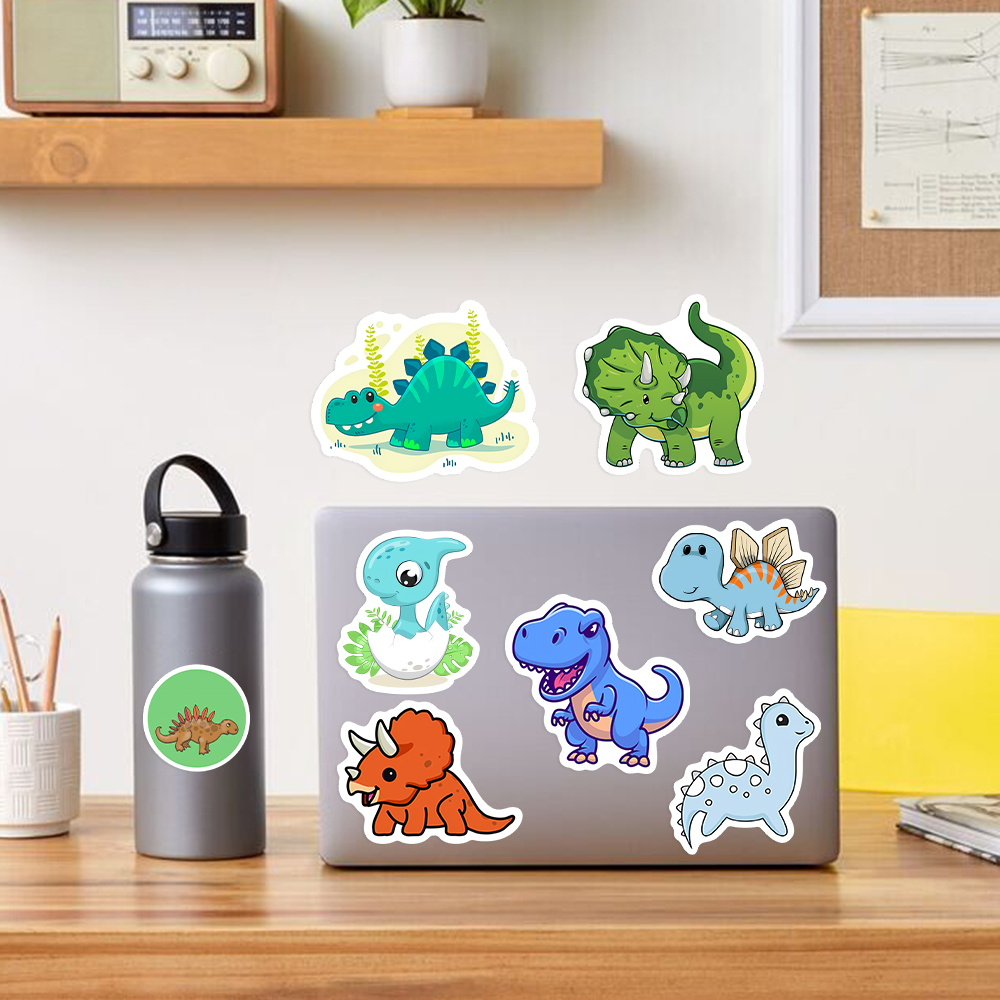 かわいい素敵な恐竜ステッカーかわいい動物自己粘着デカールラッ - Art Craft Dinosaur のレビューと価格