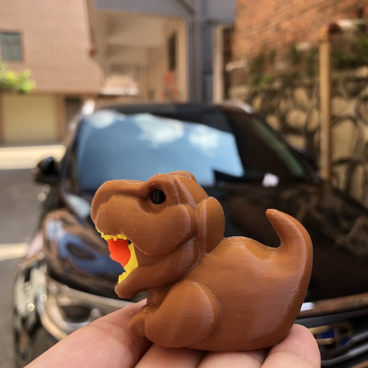 3Dプリント恐竜アヒルの置物、恐竜型アヒルの置物、クリエイテ - Art Craft Duck のレビューと価格