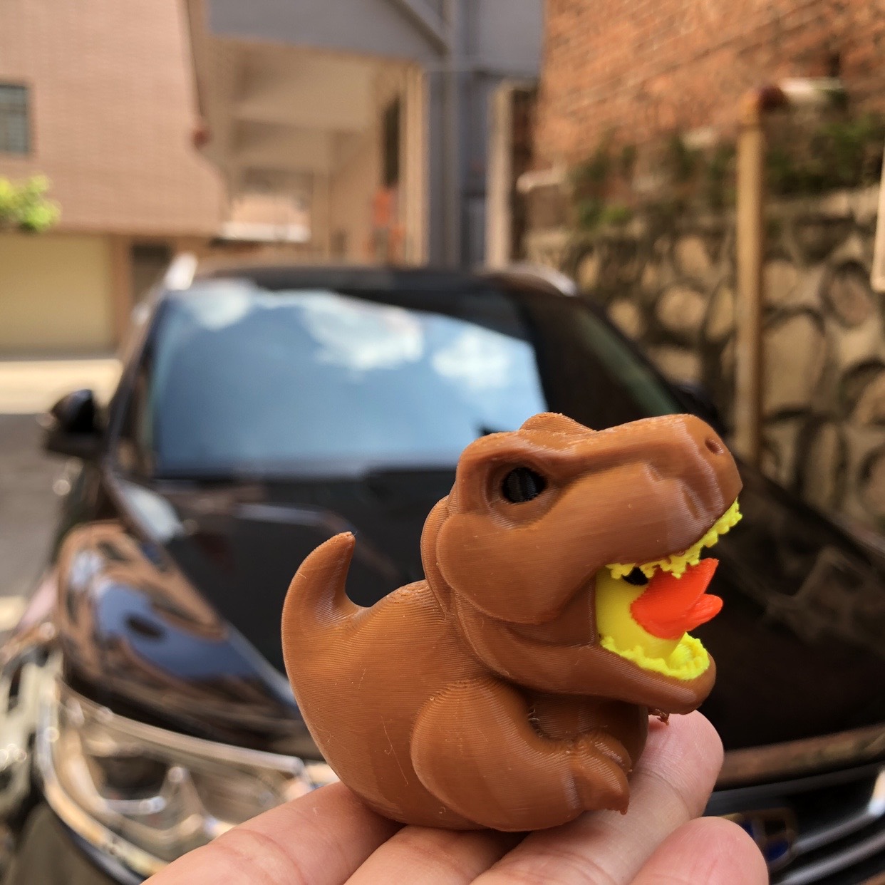 3Dプリント恐竜アヒルの置物、恐竜型アヒルの置物、クリエイテ - Art Craft Duck のレビューと価格