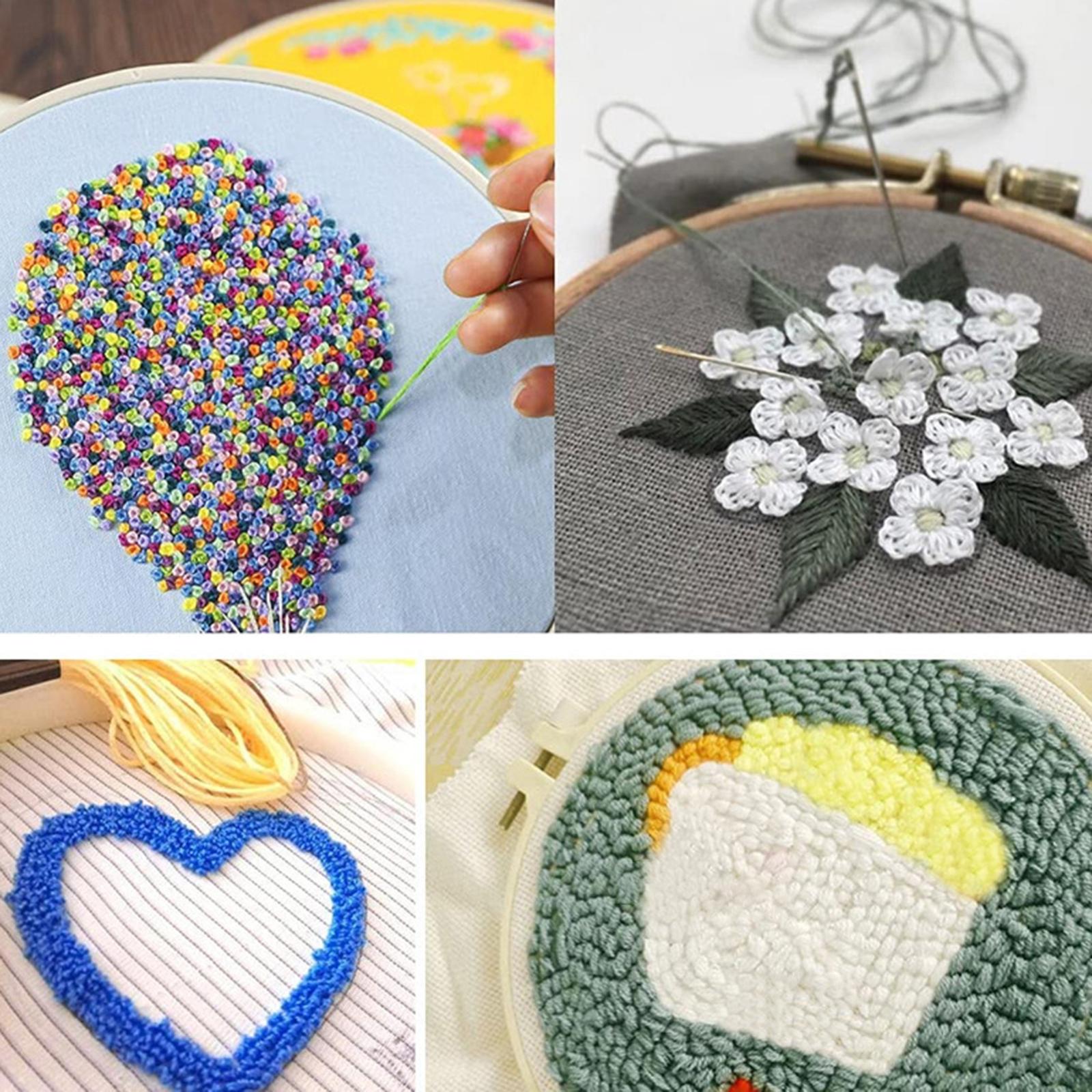 パンチニードル刺繍キット、多色プラスチック製アイロン織りツー - Punch Needle Kit のレビューと価格