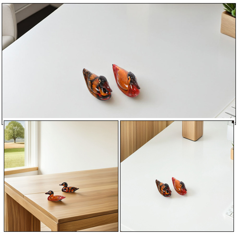 8組の風水装飾用オシドリ像、手彫りの樹脂製ミニチュア、家庭や - Art Craft Duck のレビューと価格