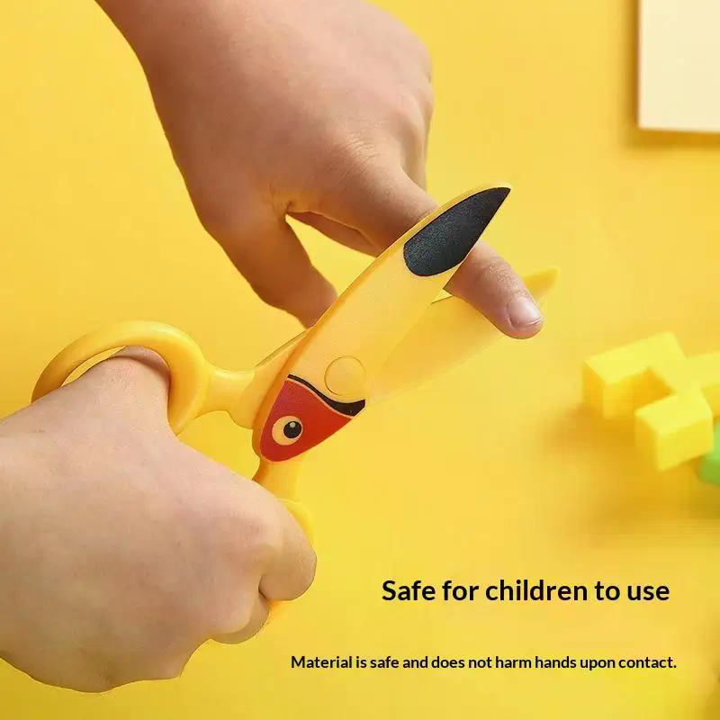 3個セット 子供用プラスチックはさみ かわいい漫画のオウムと - Art Craft For Preschoolers のレビューと価格