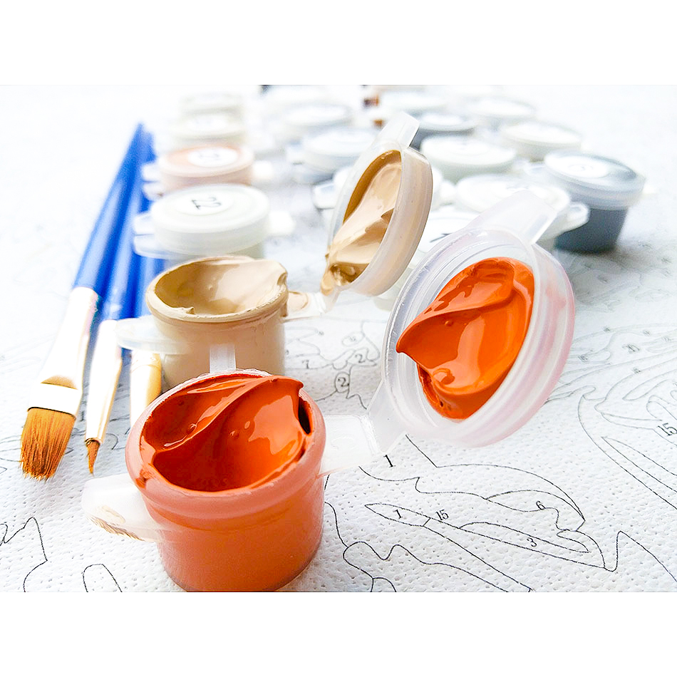 1枚入りフレームレスDIYペイントバイナンバーズキット、グレ - Art Craft Gifts For Adults のレビューと価格