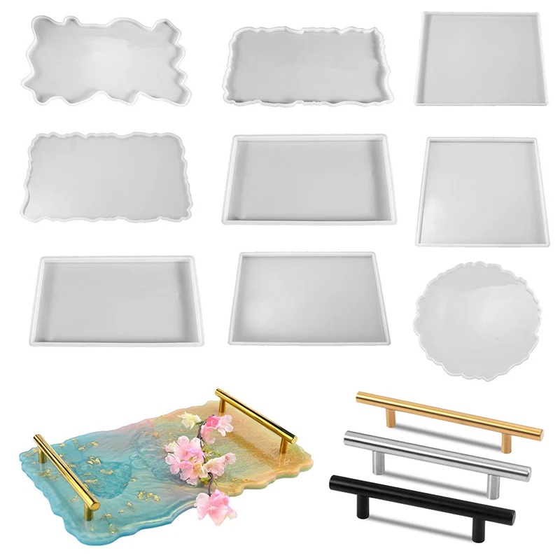 トレイエポキシ樹脂シリコンモールドDIY大型長方形ティープレ - Art Craft Shop のレビューと価格