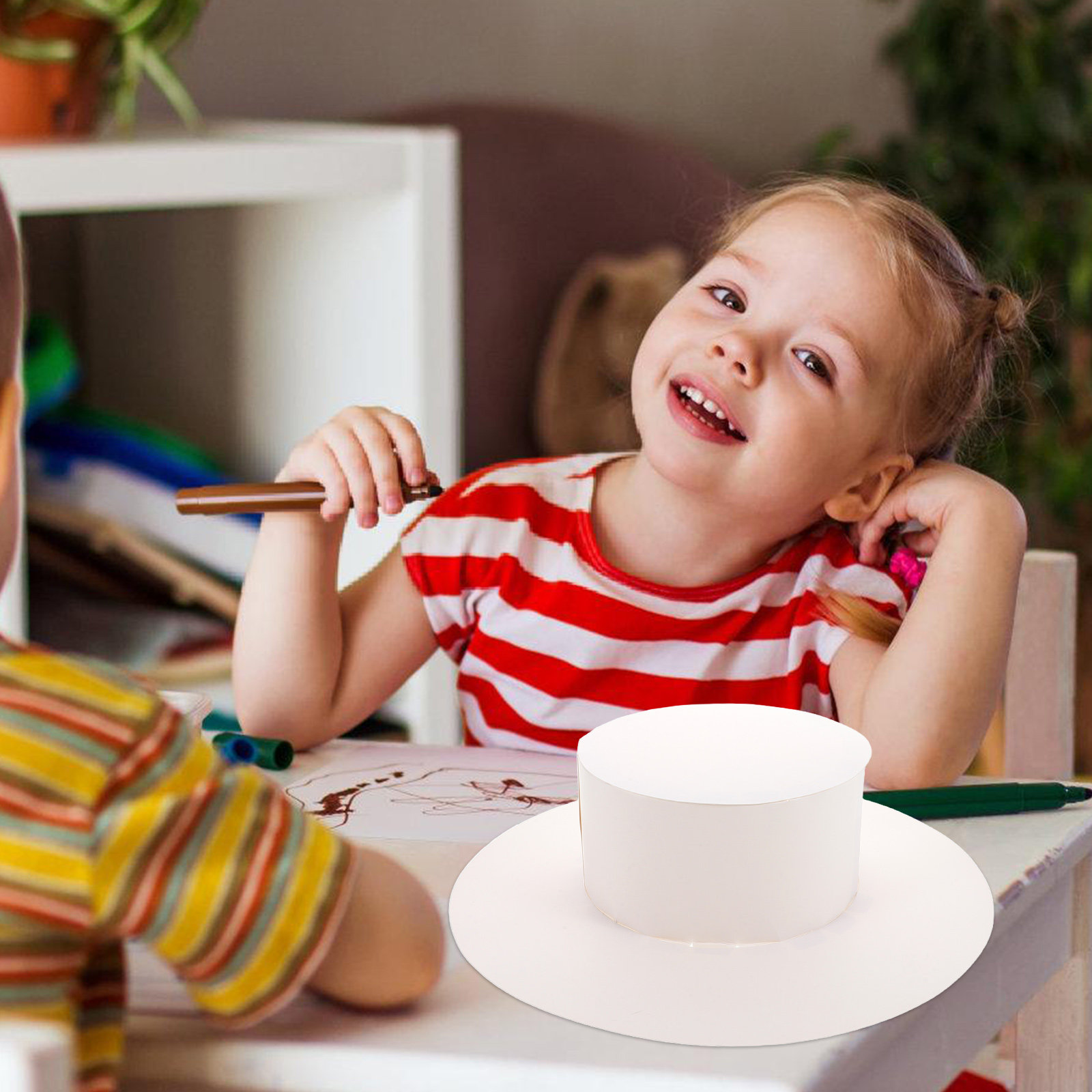 5個入りDIYペイント可能な紙製サンハット 子供向け クリエ - Art Craft For Preschoolers のレビューと価格
