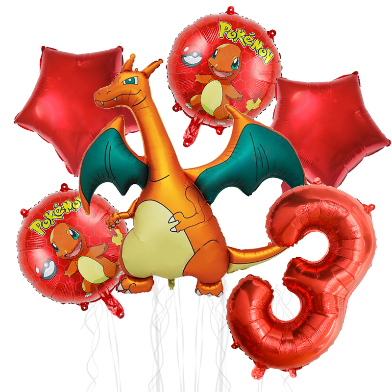 ポケモン誕生日デコレーションナンバーバルーンセット6個入り  - Art Craft Dinosaur のレビューと価格