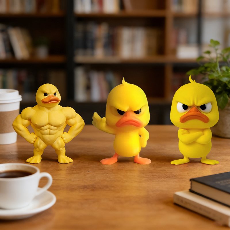 1/3個入り 怒った黄色いアヒルの置物 拒否のジェスチャーを - Art Craft Duck のレビューと価格